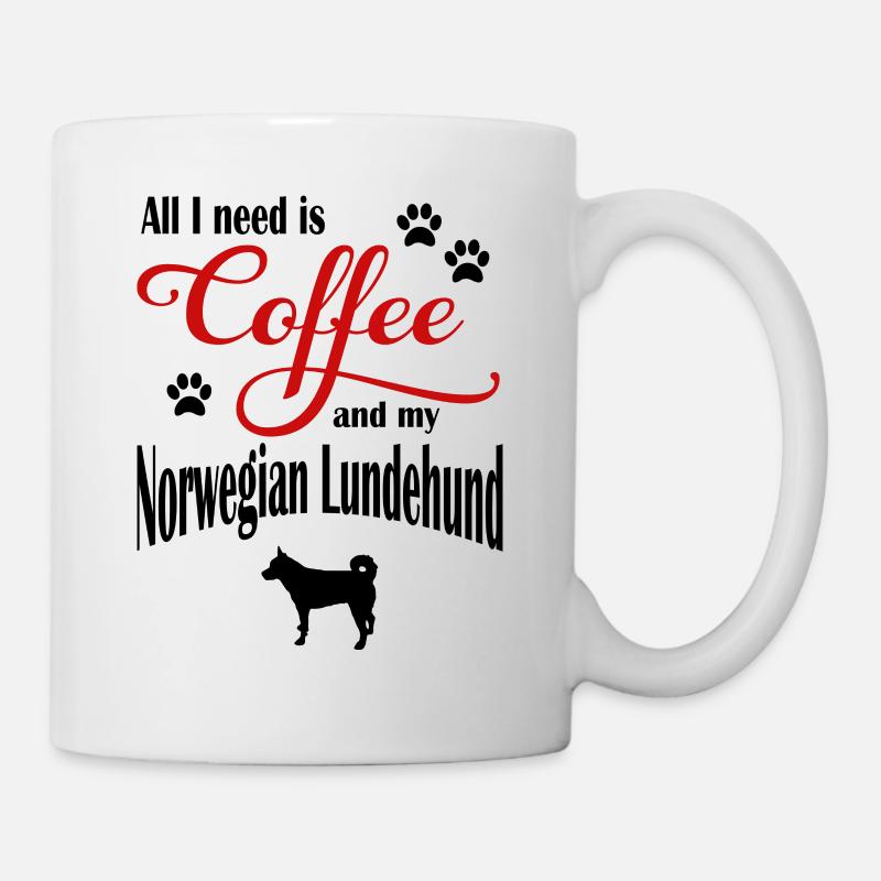 Café norvégien Lundehund - Mug blanc - blanc