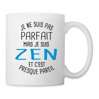 Pas parfait mais zen - Mug blanc - blanc - Droite