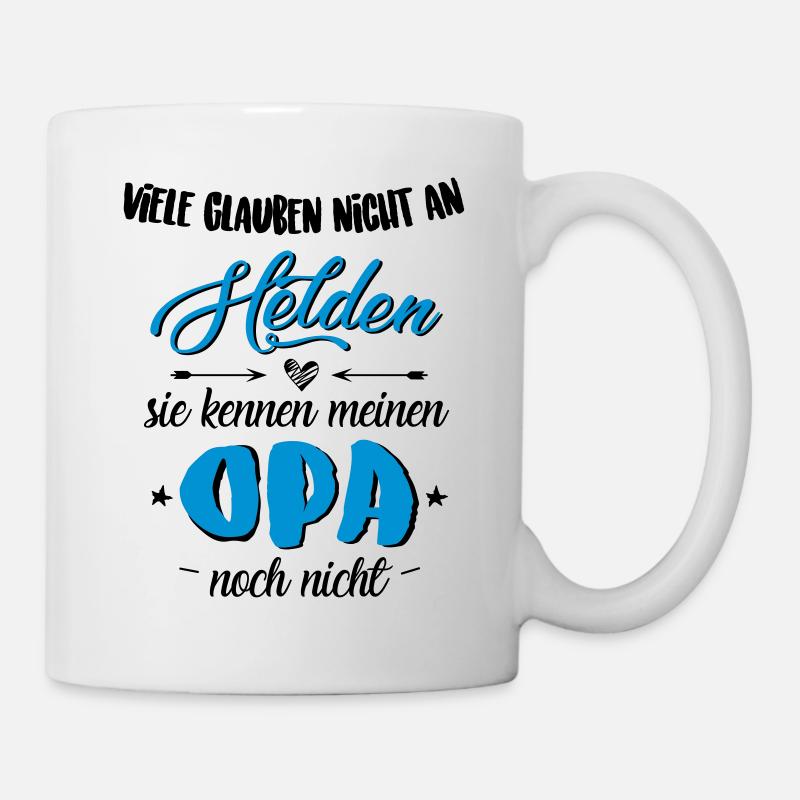 Opa Held - Tasse - Weiß