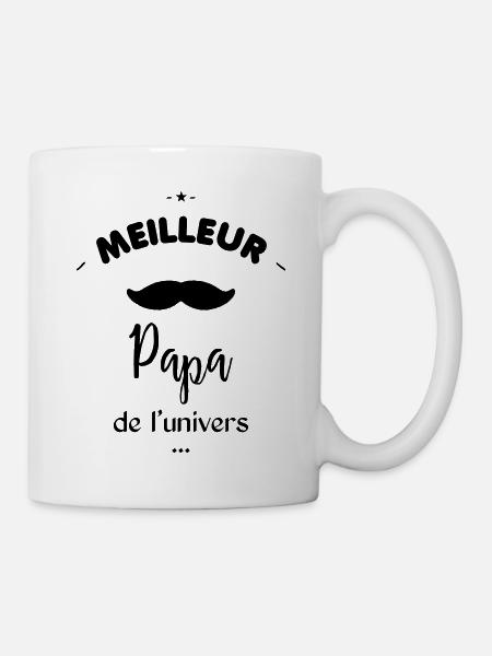 Meilleur papa de l'univer - Mug blanc - blanc