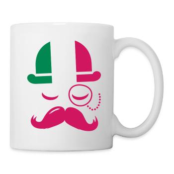 Italie nation à la mode rétro emblématique - Mug blanc - blanc - Droite