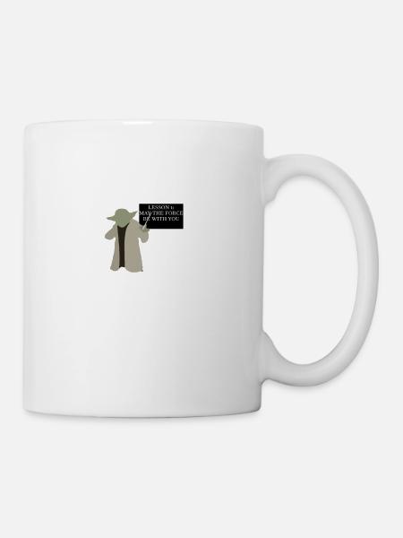 Tech enseignant avec le maître Yoda - Mug blanc - blanc