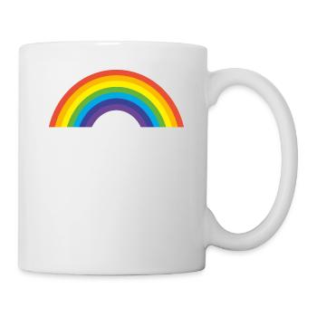 L'amour est l'amour L'amour est l'amour Design arc-en-ciel - Mug blanc - blanc - Droite