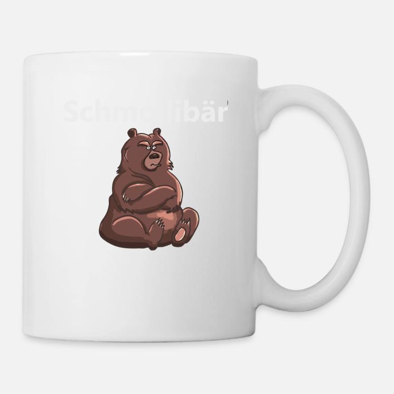 schmollender Bär Geschenk Idee süß Kinder Kind - Tasse - Weiß