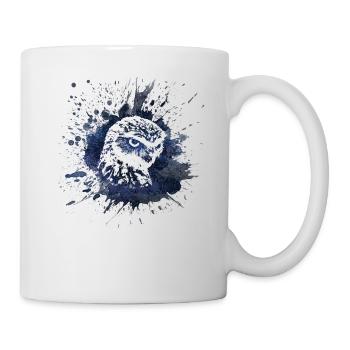 Eule Uhu Liebe Haustier Geschenkidee - Tasse - Weiß - Rechts