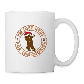 Dabbing Lebkuchen Mann Weihnachten Santa Geschenk - Tasse - Weiß - Rechts