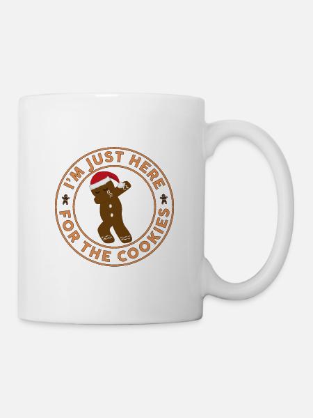 Dabbing pain d’épice homme Noël Cadeau de Noël - Mug blanc - blanc