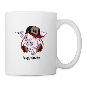 Piggy Smallz Notorious PIG Hip Hop Rap Cochon - Mug blanc - blanc - Droite
