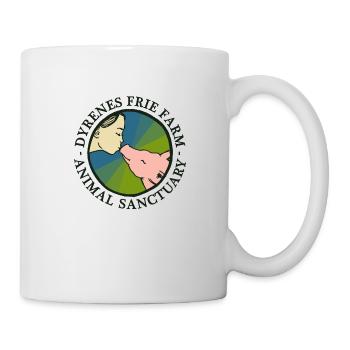 Le logo de la ferme sans animaux - Mug blanc - blanc - Droite
