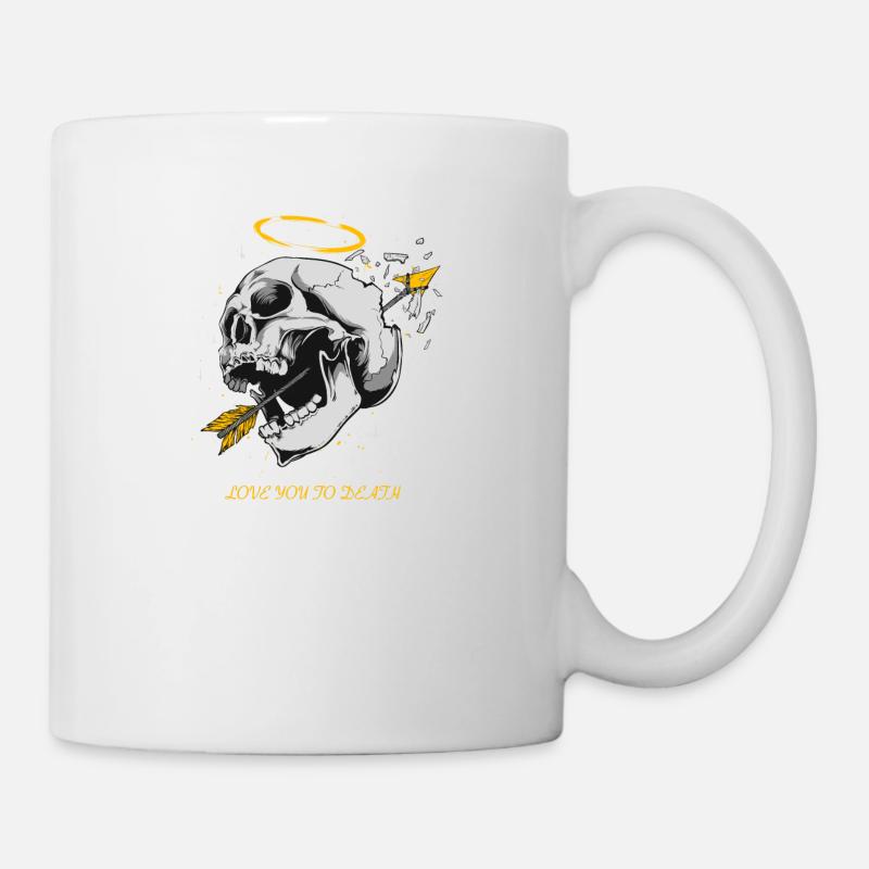 Love you to Death Gothic Metal - Mug - white
