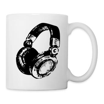 DJ Headset - Tasse - Weiß - Rechts