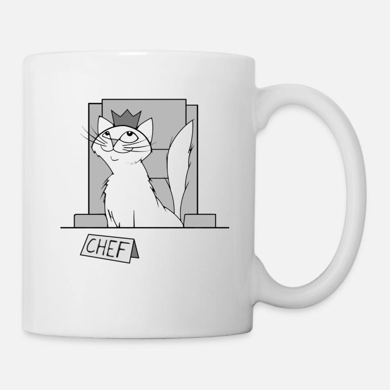 Chef cat Charly - Mug - white