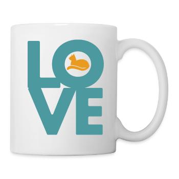 Love cat gift for pet owner - Mug - white - Right