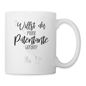 Patentante Blau - Tasse - Weiß - Rechts