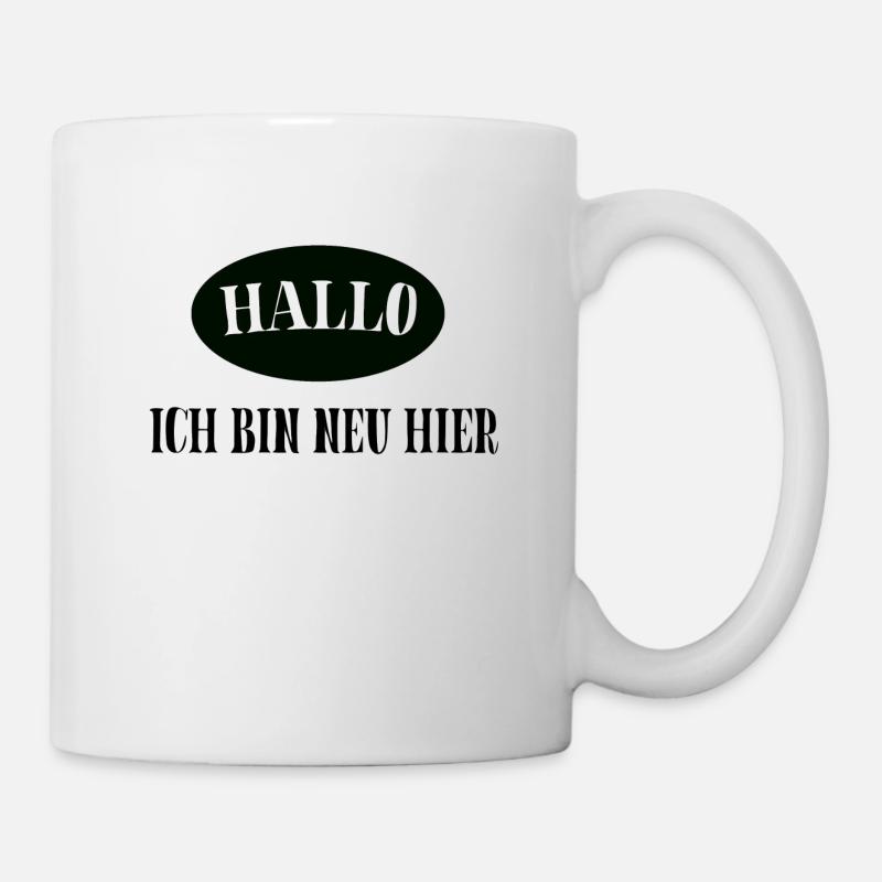 Hallo ich bin NEU HIER - Tasse - Weiß