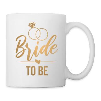 Mariée à être - future mariée - or - Mug blanc - blanc - Droite