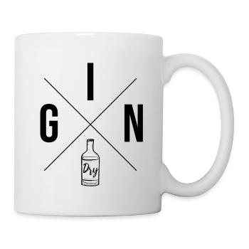 X Gin Dry - noir - Mug blanc - blanc - Droite