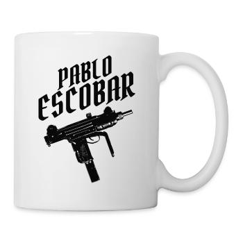 Pablo Escobar "Uzi" - Tasse - Weiß - Rechts