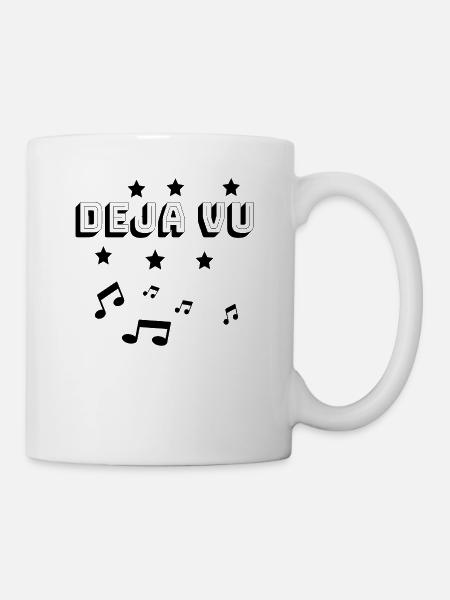 DEJA VU M SINGER Gift T Shirt Geschenkidee - Tasse - Weiß