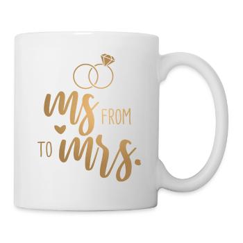 Wedding Bachelorette Party - From Ms. to Mrs. - Mug - white - Right