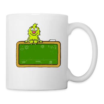 Chalkboard - motif for beginning of school / school enrollment - Mug - white - Right