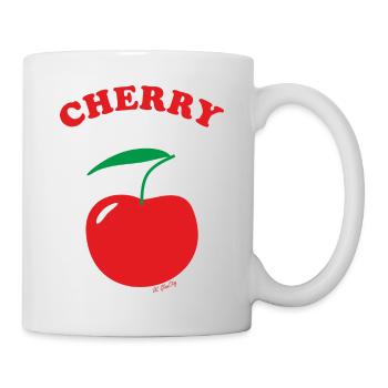Cherry, cherry, lettering - Mug - white - Right