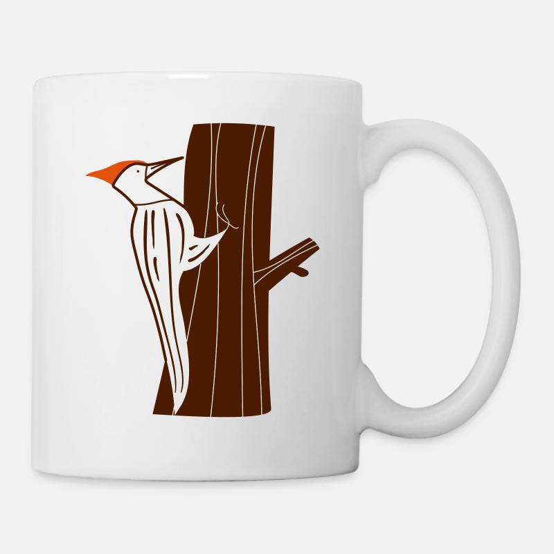 Der Specht - Tasse - Weiß