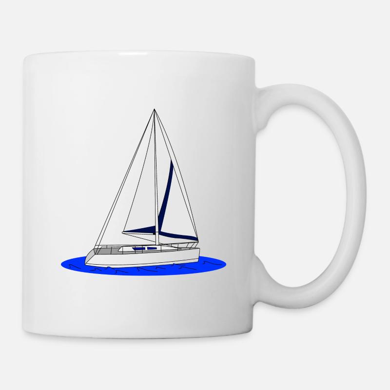 Segelboot - Tasse - Weiß