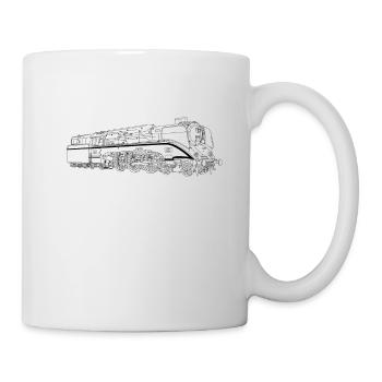 Dampflok Baureihe 18201 BR 18 - Tasse - Weiß - Rechts