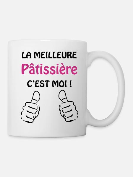 Pâtissier / Pâtisserie / Cuisine / Chef / Gâteau - Mug blanc - blanc