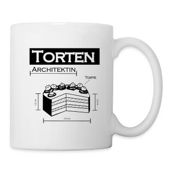Kuchen Torten Architektin - Tasse - Weiß - Rechts