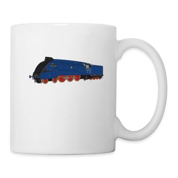 Mallard fastest British Steam locomotive Dampflok - Tasse - Weiß - Rechts