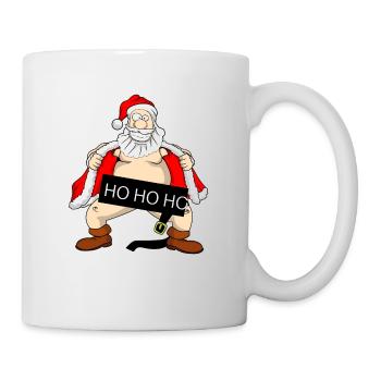 Naked Santa Ugly Christmas Sweater Geschenkidee - Tasse - Weiß - Rechts