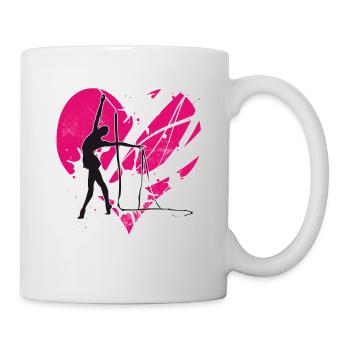 Herz rsg 7 - Tasse - Weiß - Rechts