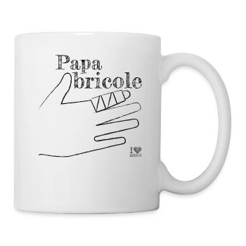 I love brico - Papa bricole - Mug blanc - blanc - Droite
