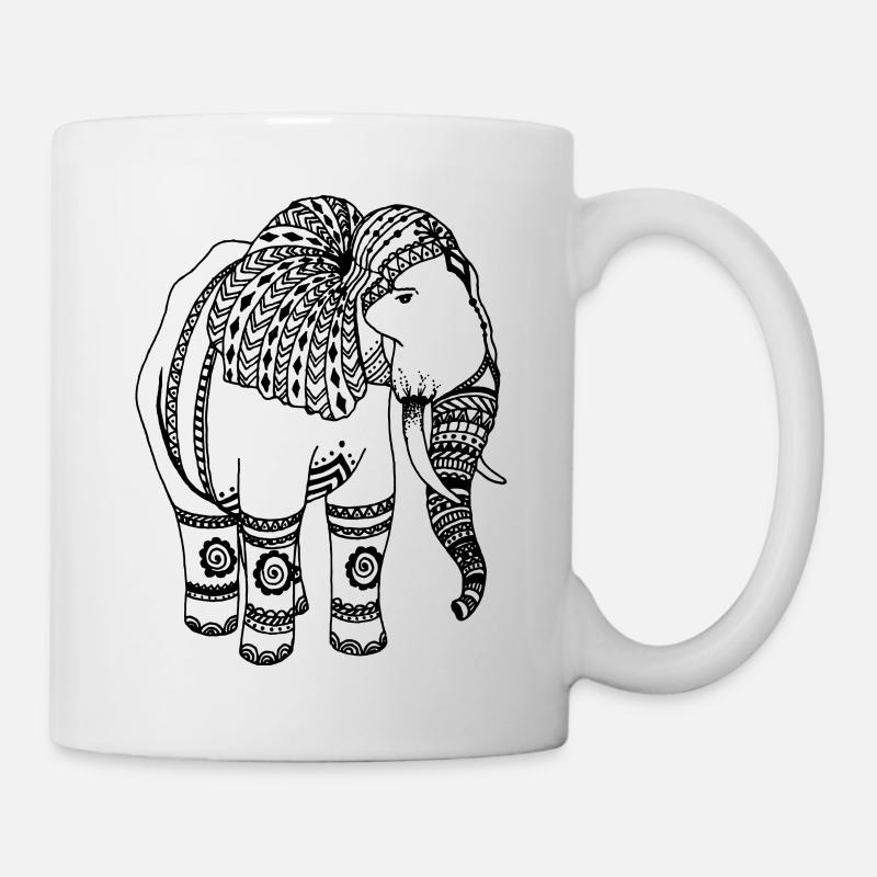 Elefant - Tasse - Weiß