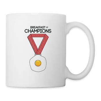 Funny Breakfast graphic The Breakfast of Champions - Mug - white - Right