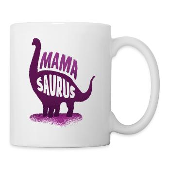 Mama Dinosaurier Lustig Muttertag Geschenk - Tasse - Weiß - Rechts