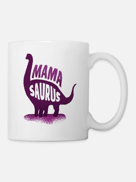 Mama Dinosaurier Lustig Muttertag Geschenk - Tasse - Weiß