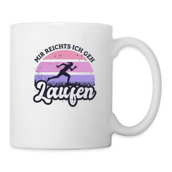 Mir reichts ich geh laufen Frauen Laufen - Tasse - Weiß - Rechts