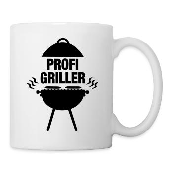 Profigriller Grill Grillmeister Grillfleisch BBQ - Tasse - Weiß - Rechts
