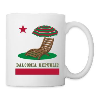 Balconies 2020 vacation balconia republic California - Mug - white - Right
