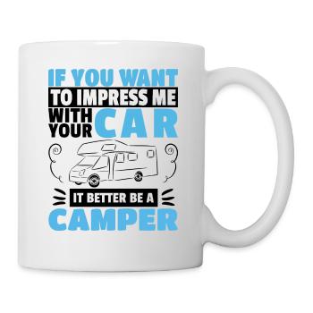 Wohnmobil Geschenkidee Camper Caravaning Urlaub - Tasse - Weiß - Rechts