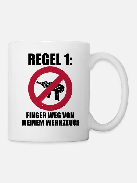 Handwerker Werkzeug Lustiger Spruch - Tasse - Weiß