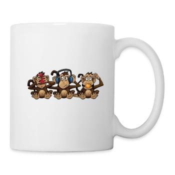 3 Wise Monkeys Designs - Mug - white - Right