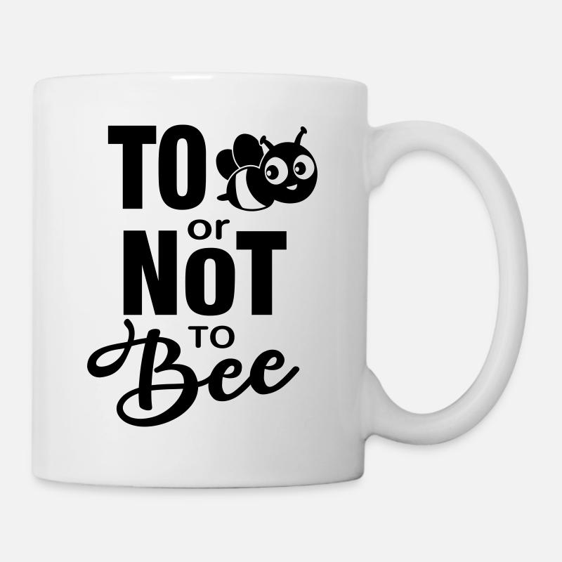 Bee Beekeeper Bees "To bee or not to bee" funny - Mug - white