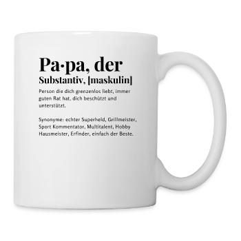 Der Papa - Tasse - Weiß - Rechts