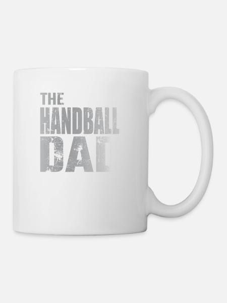 Handball Vater Papa Handballer Geschenk - Tasse - Weiß