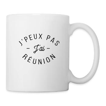 Je peux pas jai reunion - Mug blanc - blanc - Droite