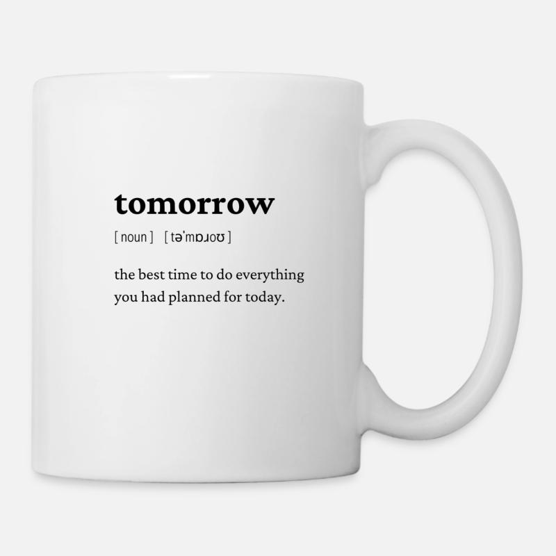 Définition de demain - Mug blanc - blanc